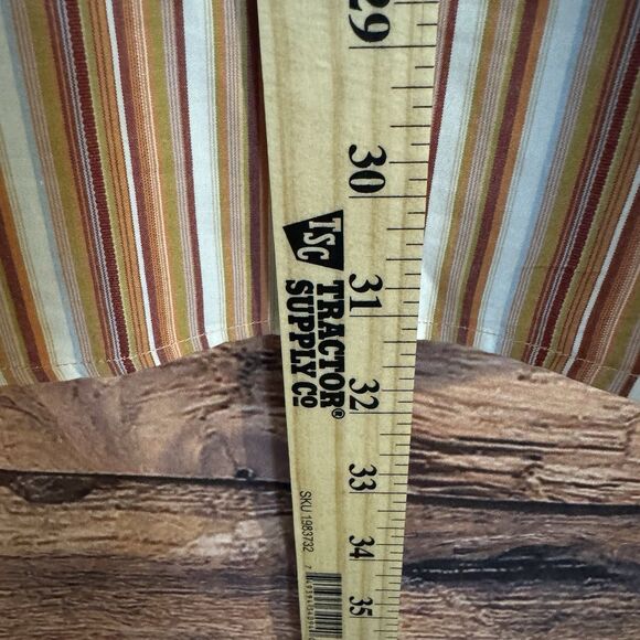 Thomas Dean Large Men’s Striped Long Sleeve Floral Flip Cuff Button Up Cotton - Picture 6 of 7